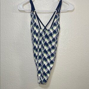 BCBGeneration Plaid One Piece Swimsuit